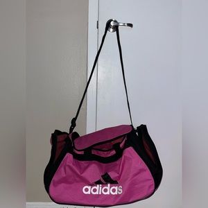 Adidas athletic zip duffel bag, Size: OS, Color: Pink & Black